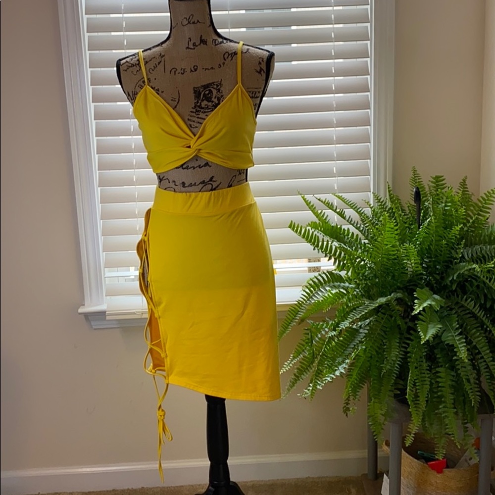 Yellow two piece